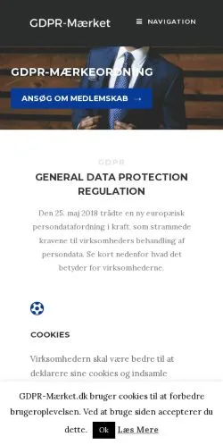 Anteprima del sito GDPR-Mærket, media di Danimarca per articoli sponsorizzati