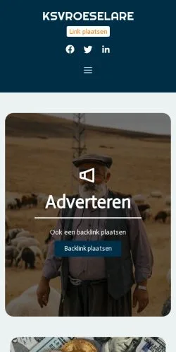 Vista previa del sitio Ksvroeselare.be, medio de Bélgica para artículos patrocinados