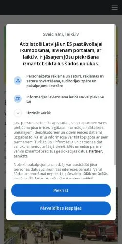 Podgląd witryny Laiki, medium z kraju Stany Zjednoczone do artykułów sponsorowanych