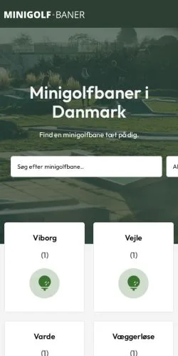 Anteprima del sito Minigolf-Baner, media di Danimarca per articoli sponsorizzati