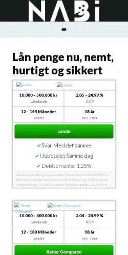 Forhåndsvisning af Nabi, medie fra Danmark til sponsorerede artikler