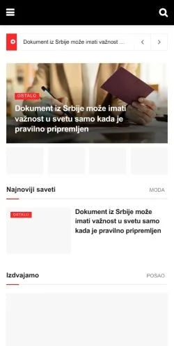 Aperçu du site Saveti, média de États-Unis pour articles sponsorisés