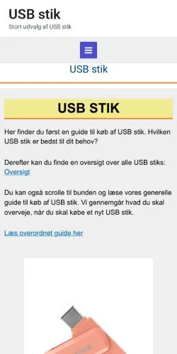 스폰서 기사용 덴마크 매체 USB Stik 사이트 미리보기