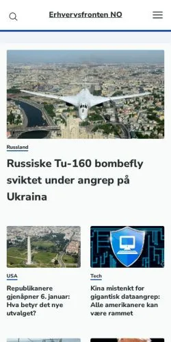 Anteprima del sito Erhvervsfronten NO -, media di Danimarca per articoli sponsorizzati
