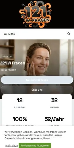 スポンサード記事向けのオーストリアメディア、121wのサイトプレビュー