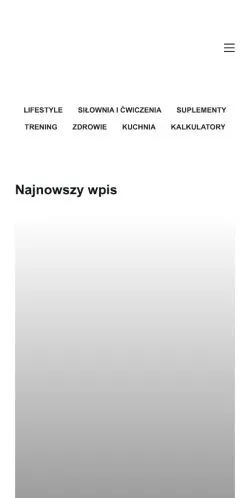 Förhandsvisning av webbplatsen Bicepsik, medium i Polen för sponsrade artiklar