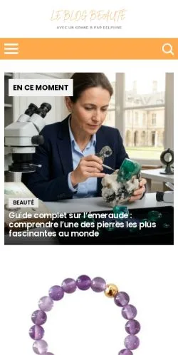 Podgląd witryny Delphine Beauté, medium z kraju Francja do artykułów sponsorowanych