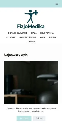 Anteprima del sito FizjoMedika, media di Polonia per articoli sponsorizzati