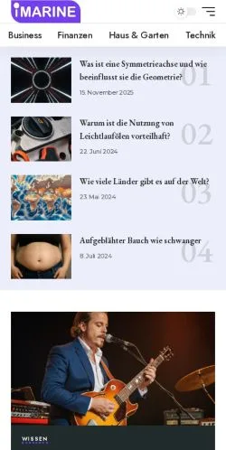Anteprima del sito iMarine, media di Germania per articoli sponsorizzati