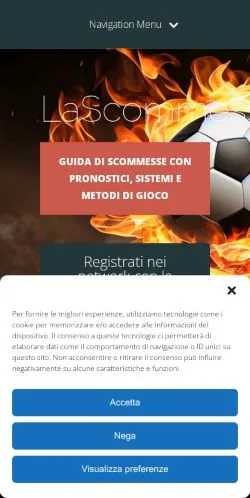Anteprima del sito LaScommessa, media di Italia per articoli sponsorizzati