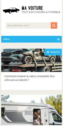 스폰서 기사용 프랑스 매체 Ma Voiture 사이트 미리보기