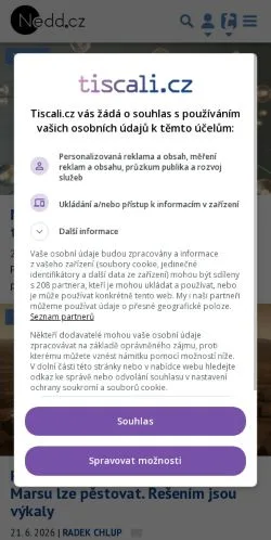 Anteprima del sito Nedd.cz, media di Cechia per articoli sponsorizzati