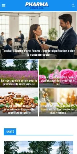 Anteprima del sito Pharma Beauté Mag, media di Francia per articoli sponsorizzati
