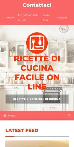 Podgląd witryny Ricette Online, medium z kraju Włochy do artykułów sponsorowanych