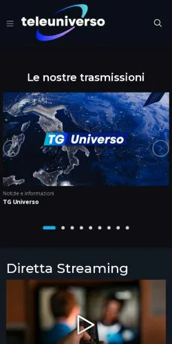 Anteprima del sito Teleuniverso Lazio, media di Italia per articoli sponsorizzati