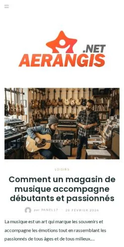 Anteprima del sito Aerangis, media di Francia per articoli sponsorizzati