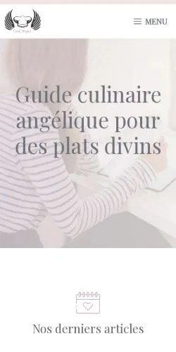 Preview of the Cook Angels website, a media outlet in France for sponsored articles