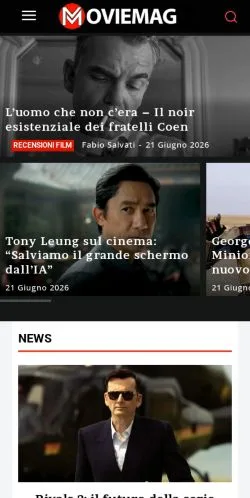 Podgląd witryny MovieMag, medium z kraju Włochy do artykułów sponsorowanych