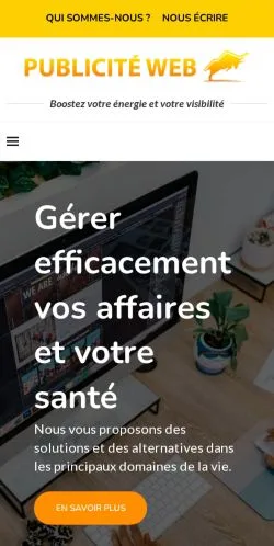 Podgląd witryny Publicite Web, medium z kraju Francja do artykułów sponsorowanych
