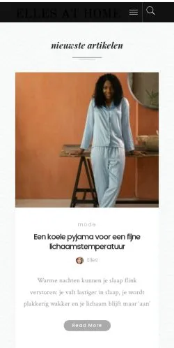 Podgląd witryny Ellesathome, medium z kraju Holandia do artykułów sponsorowanych