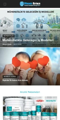 Anteprima del sito Mühendis Beyinler, media di Turchia per articoli sponsorizzati