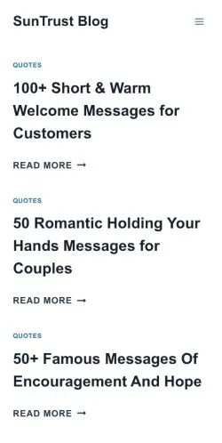 Preview of the SunTrust Blog website, a media outlet in United States for sponsored articles