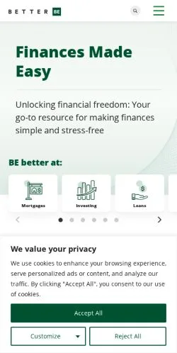 Vorschau der Website BetterBe, Medium aus Vereinigte Staaten für gesponserte Artikel