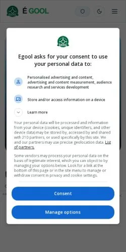 スポンサード記事向けのブラジルメディア、É Goolのサイトプレビュー