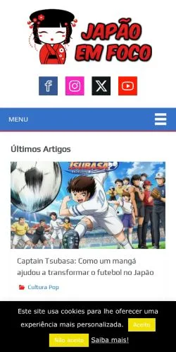 Podgląd witryny Japão em Foco, medium z kraju Brazylia do artykułów sponsorowanych