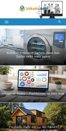 Preview of the Kitkatta website, a media outlet in Germany for sponsored articles