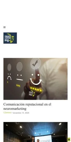 Podgląd witryny Neuromarketing Latinoamérica, medium z kraju Hiszpania do artykułów sponsorowanych