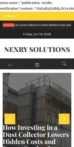 Forhåndsvisning av nettstedet Nexry Solutions -, medium fra USA for sponsede artikler