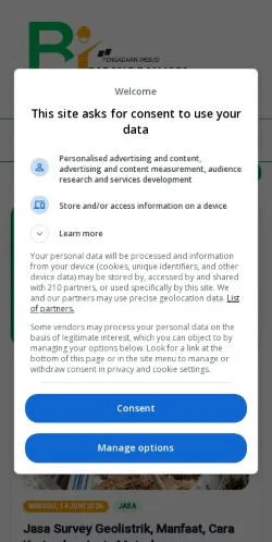Anteprima del sito Pengadaan & Konstruksi, media di Indonesia per articoli sponsorizzati