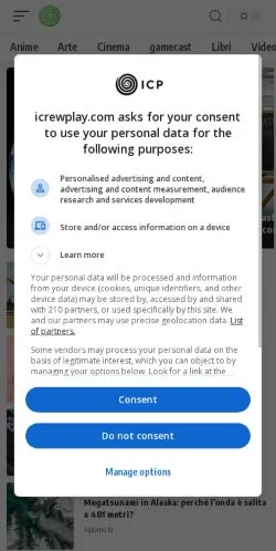 Forhåndsvisning af iCrewPlay Tech, medie fra Italien til sponsorerede artikler