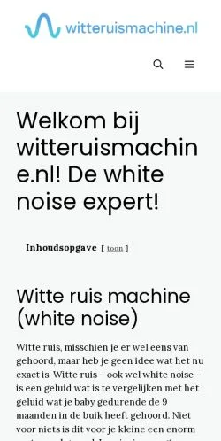 Anteprima del sito White Noise Tested, media di Paesi Bassi per articoli sponsorizzati