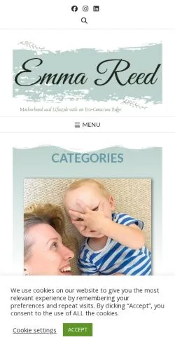 Anteprima del sito Emma Reed, media di Regno Unito per articoli sponsorizzati