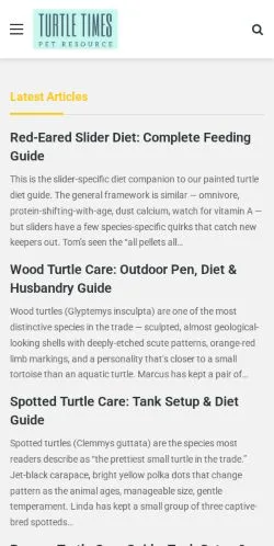 Aperçu du site Turtle Times, média de États-Unis pour articles sponsorisés