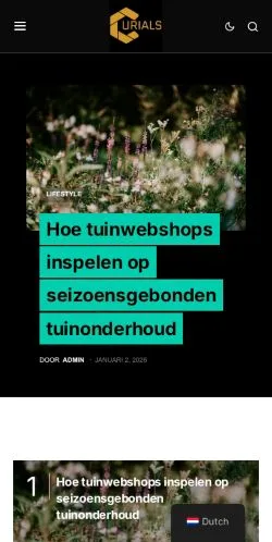Forhåndsvisning av nettstedet Curials, medium fra Nederland for sponsede artikler