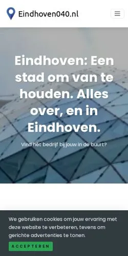 Podgląd witryny Eindhoven 040, medium z kraju Holandia do artykułów sponsorowanych
