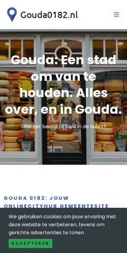 Anteprima del sito Gouda 0182, media di Paesi Bassi per articoli sponsorizzati