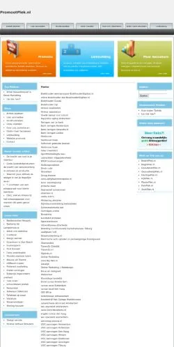 Anteprima del sito PromootPlek, media di Paesi Bassi per articoli sponsorizzati
