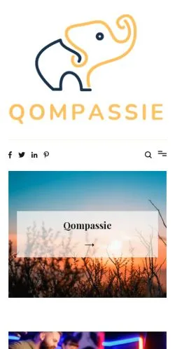 스폰서 기사용 네덜란드 매체 Qompassie 사이트 미리보기