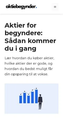 스폰서 기사용 덴마크 매체 Aktier For Begyndere 사이트 미리보기
