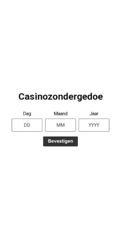Anteprima del sito Casinozondergedoe, media di Paesi Bassi per articoli sponsorizzati