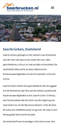 스폰서 기사용 네덜란드 매체 Tips Voor Saarbrücken 사이트 미리보기