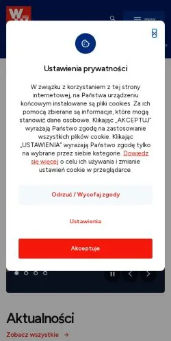 Anteprima del sito Strona główna WW Wiadomosci Wędkarskie, media di Polonia per articoli sponsorizzati