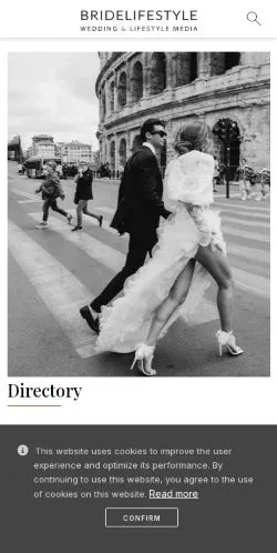 Anteprima del sito Bridelifestyle Wedding & Lifestyle, media di Stati Uniti per articoli sponsorizzati