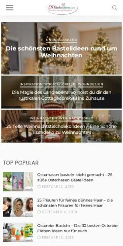Anteprima del sito DIYDEKOIDEEN, media di Germania per articoli sponsorizzati