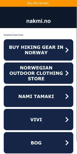 Anteprima del sito Nakmi, media di Norvegia per articoli sponsorizzati