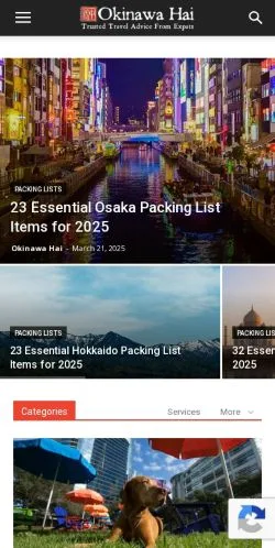 Anteprima del sito Okinawa Hai, media di Stati Uniti per articoli sponsorizzati